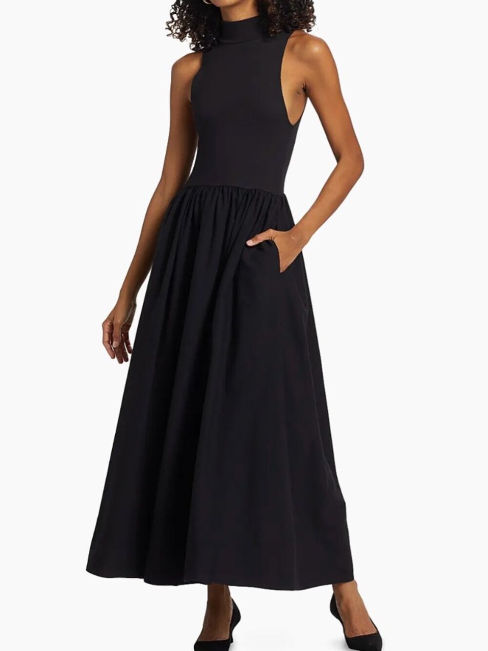 Reformation Sai Fit-And-Flare Maxi Dress